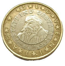 1 EURO SLOVENIA 2007 Primoz Trubar "STATI INU OBSTATI “Alzarsi ed esistere” RARA