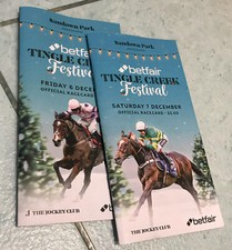 SANDOWN BETFAIR TINGLE CREEK FESTIVAL RACE CARDS 6 7 DICEMBRE 2024 OTTIME CONDIZIONI