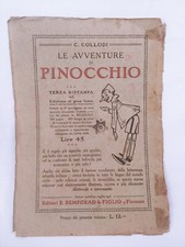 LE AVVENTURE DI PINOCCHIO C.COLLODI COPERTINA 3' RISTAMPA EDIZIONE GRAN LUSSO