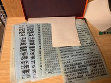 Letraset materiale grafico - materiale,