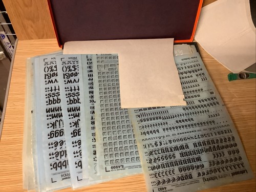 Letraset materiale grafico - materiale,