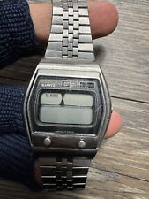 Orologio Uomo Vintage 1977 Seiko Quartz LC Sveglia Digitale A031-5000 Non Testato