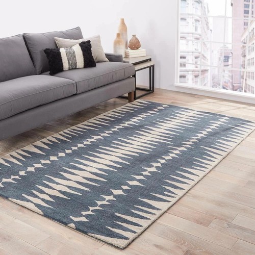 Tappeto moderno blu bijou