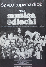 Pubblicità Advertising Werbung Italian Ritaglio 1980 MUSICA E DISCHI RIVISTA