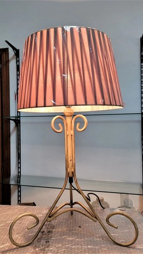 Lampada vetro ferro battuto - lampada,