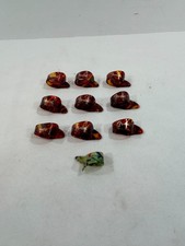 Lotto 10 Vintage Fender Thumb Picks Tartaruga Chitarra Banjo Acciaio Originali