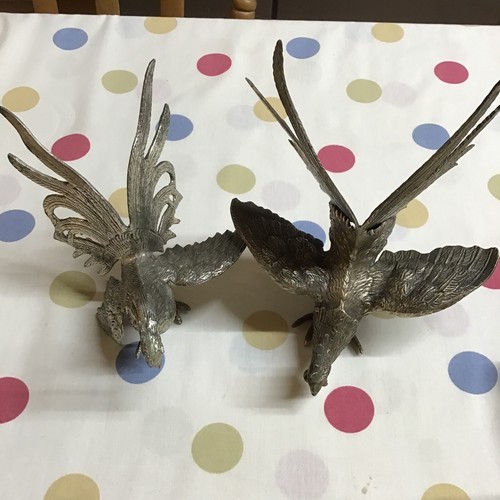 Rare pair large pewter - of,