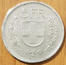 Svizzera moneta da ½ a 5 Franchi dal 1963-1980
