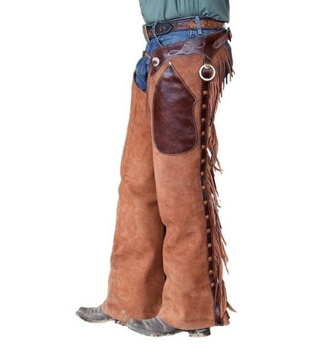 Pantaloni pelle scamosciati - in,