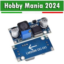Convertitore regolabile DC-DC step down LM2596S Arduino alimentatore 5V 12V 2A