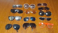 Lotto Stock 13 paia OCCHIALI DA SOLE (senza marca) usati 