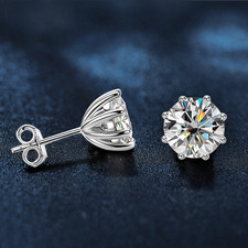 Orecchini oro bianco 2 ct