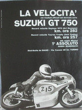 SUZUKI GT 750 FINDLAY BAUMANN MANDRACCI DAYTONA TT MISANO MOTOCICLISMO 1972