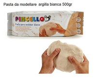 Argilla Bianca Panetto 500gr
