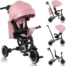 Tris plus 2In1 Bicicletta Triciclo E Passeggino Pieghevole per Bambini Da 9 Mesi