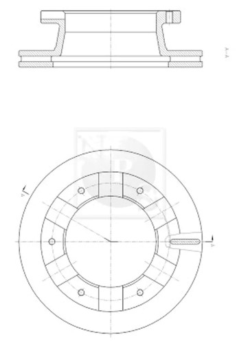 Disco freno nps - (per,