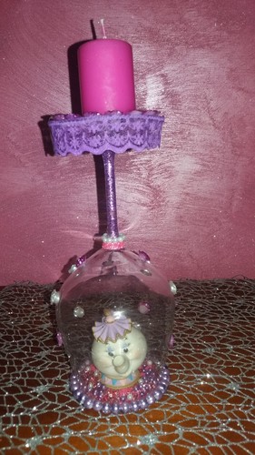 Bicchiere porta candela