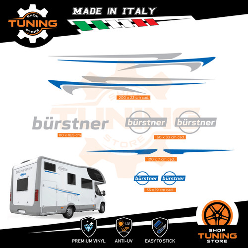 Kit adesivi camper burstner - camper,
