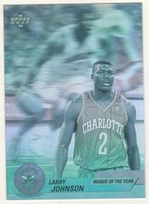 NBA Upper Deck 1992-93 Ologramma EB5 Larry Johnson Esordiente dell'anno