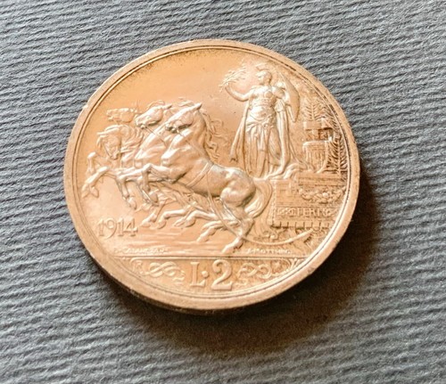 Italia regno lire 1914 - regno, 2