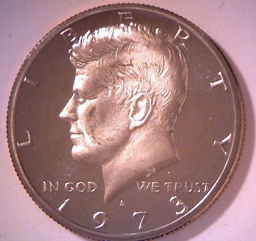 1973 proof mezzo dollaro - s,