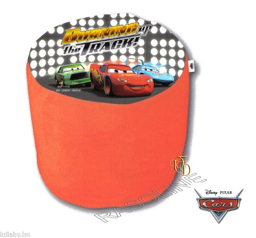 Pouf peluche saetta cars - pouf,