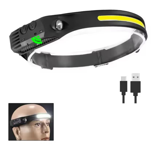 Potente torcia frontale - frontale, led