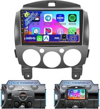 Autoradio 4+64Gb per Mazda 2 2007-2014 Carplay Android 15 9" Touch 2DIN GPS