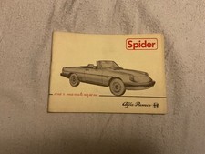 Alfa Romeo spider uso e