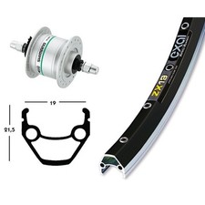 ruota anteriore 26x1.75 dinamo