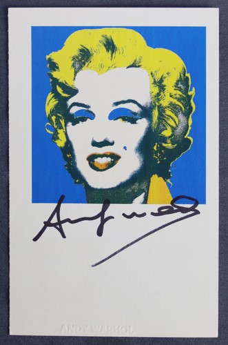 Andy warhol signed marilyn - andy,