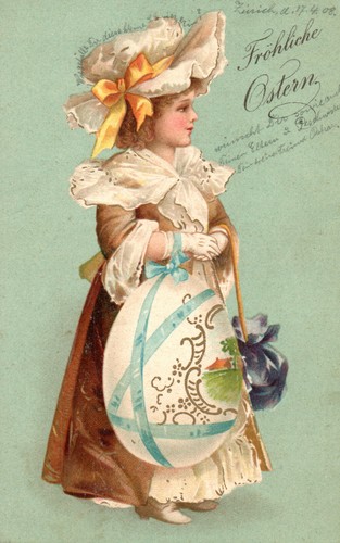 Cartolina buona pasqua - cartolina, *