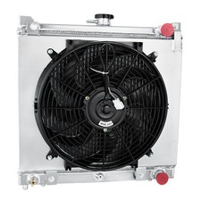 3 Rows Radiator+Shroud Fan For