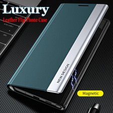 Custodia telefono flip - , pelle