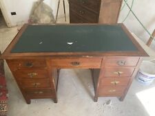 Scrivania Antica Stile Liberty Mogano Ante Italia XX Secolo Originale