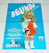 Poster Bambola BELINDA MERAVIGLIA SEBINO - Corriere dei Piccoli PROMO anni 60