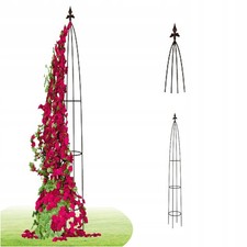 Aiuto per rampicanti traliccio arco per rose aiuola supporto 120 cm acciaio...