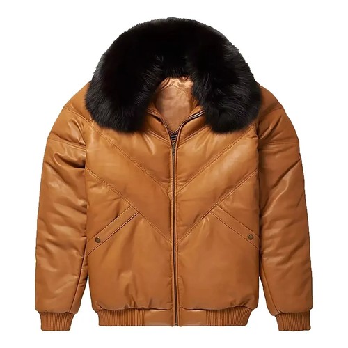 Giubbotto uomo bomber - v-bomber, pelle
