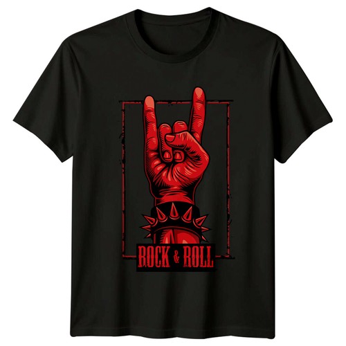 Shirt uomo rock roll - t-shirt,
