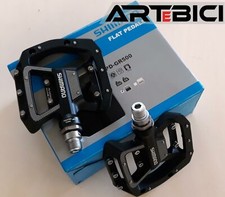 Pedali Bici MTB SHIMANO GR500 neri pedana alluminio con PIN, DH / Enduro / BMX