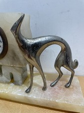 MODERNARIATO-PIACEVOLE SOPRAMMOBILE-OROLOGIO D'EPOCA-ART DECO'-ALABASTRO