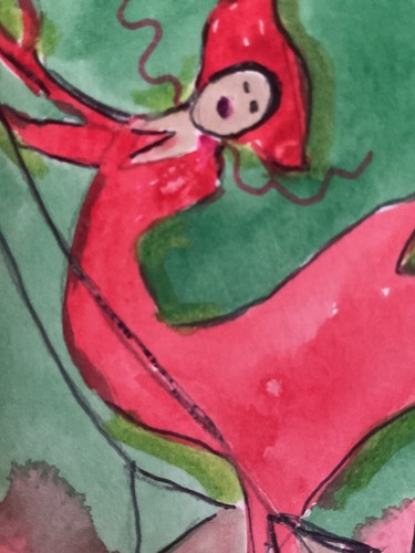 Aceo arte acquerello pj - arte, di