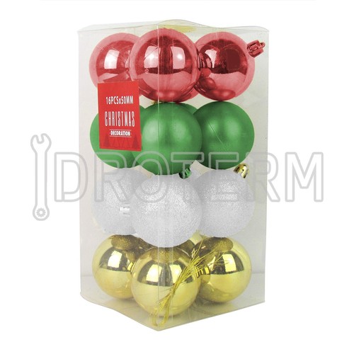 Set palline natalizie 50mm
