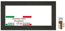 Cornice  Nera opaca a battita
