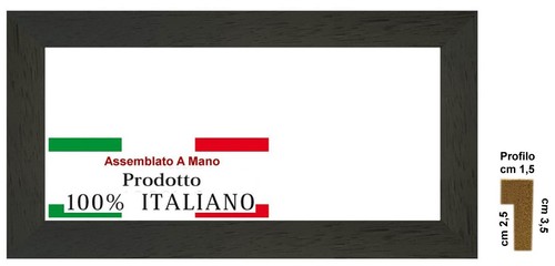 Cornice nera opaca battita - nera,
