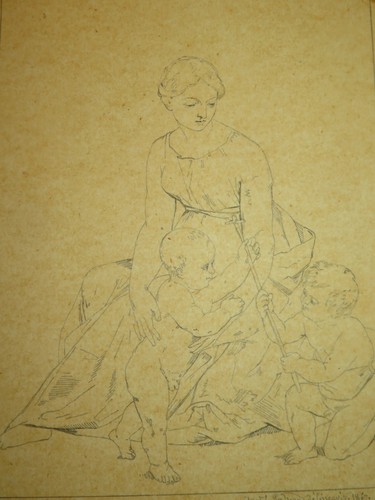 Scuola francese xix disegno - scuola,