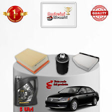 KIT TAGLIANDO 3 FILTRI E OLIO VW PASSAT VII B7 1.8 TSI 118KW 160CV DAL 2010 ->