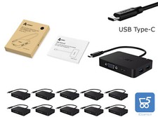 PACK 10 Usb Type-C Hub 4 USB