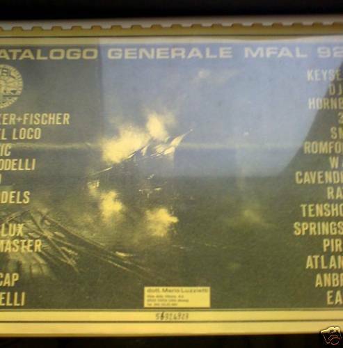 Catalogo treni generale mfal - treni,