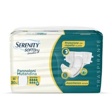 Serenity Soft Dry Sensitive Extra Pannoloni Mutandina Taglia L, 30 Pezzi